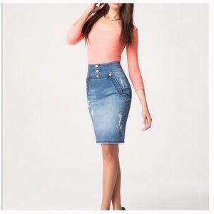 Bebe Jean skirt